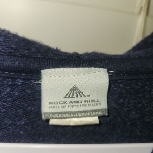 ROCK N ROLL HALL OF FAME 1/2 zip pullover hoodie Adult small preowned - Picture 9 of 10